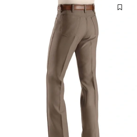 Wrangler Men's Dark Brown Dress Pants - Picture 4 of 4